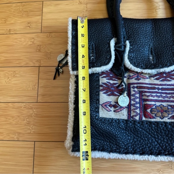 Simone Camille Leather Embroidered Carpet Bag - Picture 3 of 9